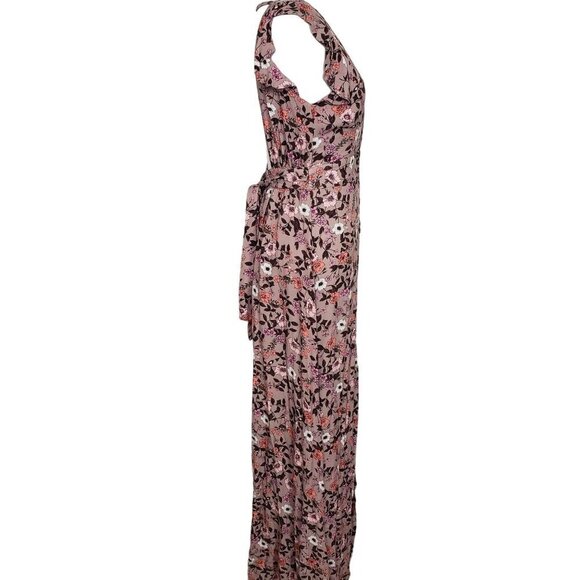 Maaji Maxi Dress Womens Size Medium Ditsy Fortunata Long Floral Pink Rayon - Picture 9 of 14